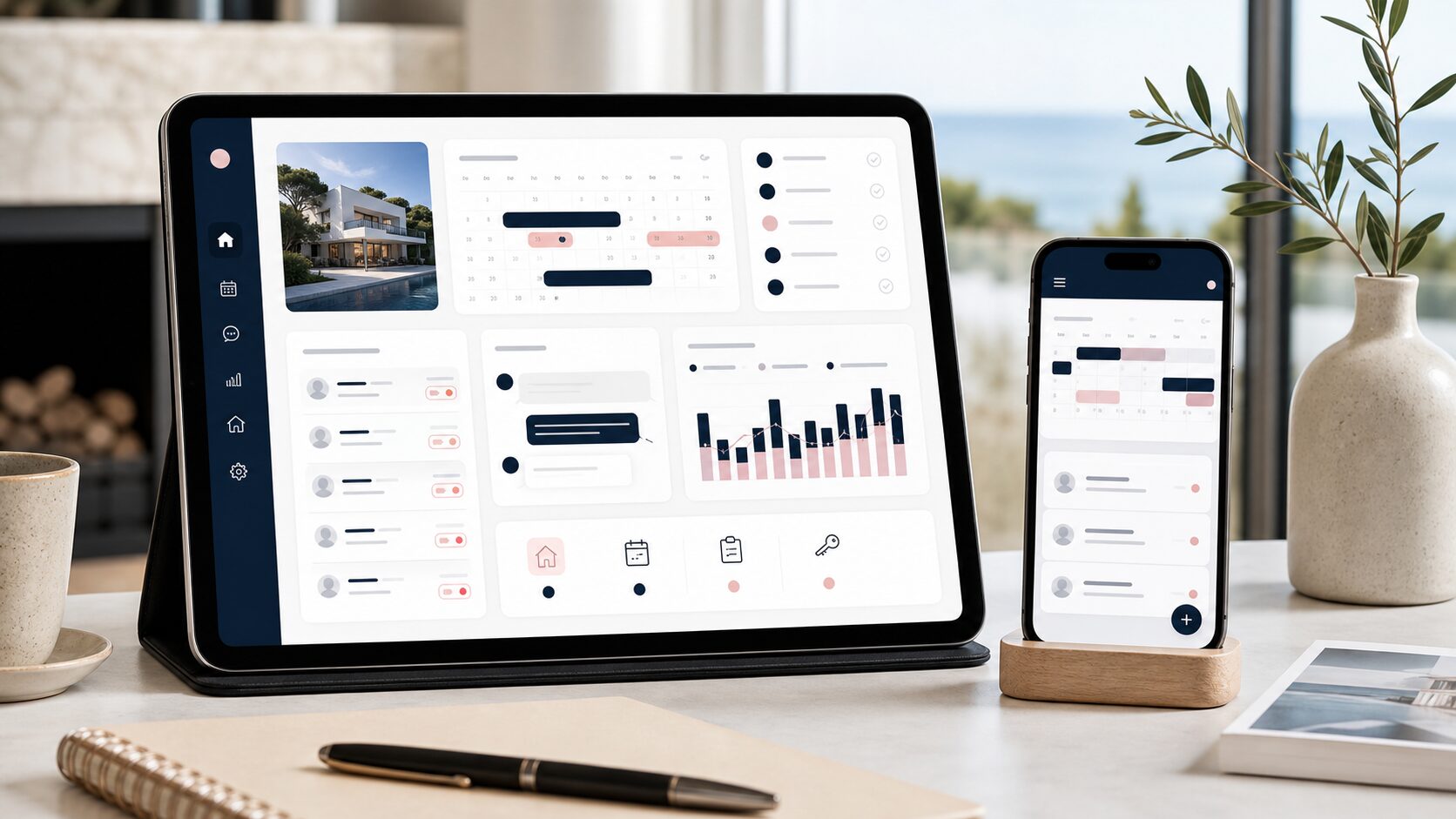 Backoffice DirectBooking sur tablette et mobile pour suivre les locations